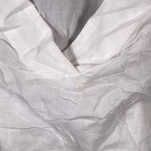 Athleta Womens Shirt White Breezy Tank Top Sleeveless VNeck 100% Cotton Large - Picture 10 of 12